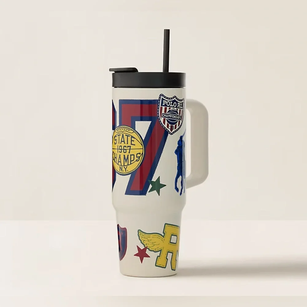 LAST ONE‼️New🔥 Polo Ralph Lauren Pembroke Water Bottle & Straw - Picture 2 of 4
